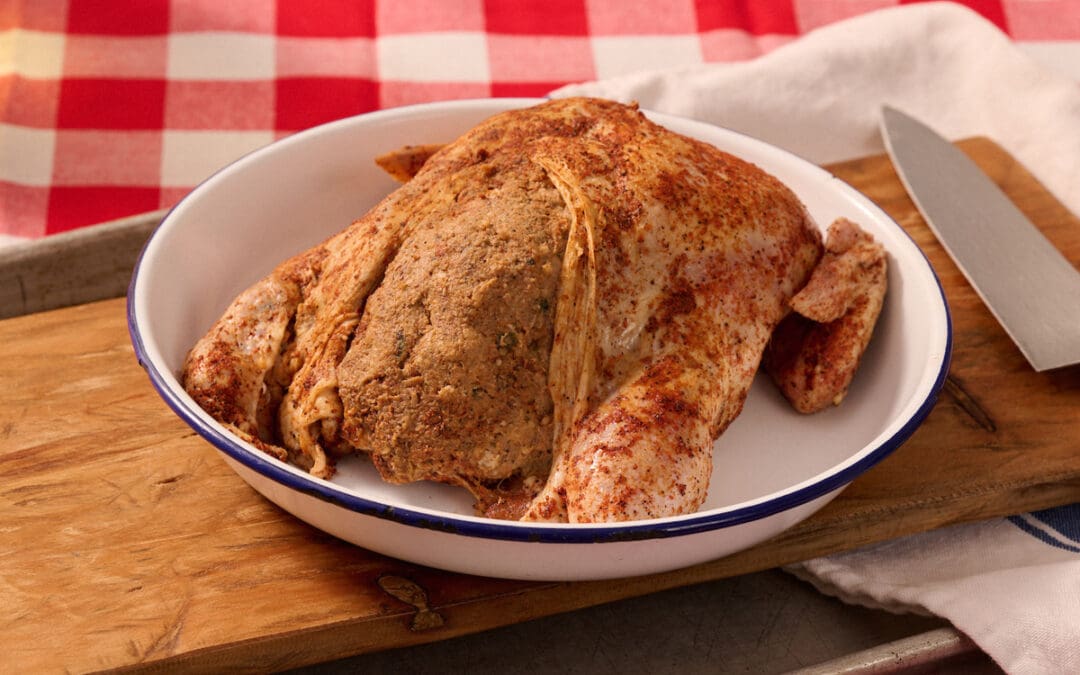 Deboned Chicken stuffed with Boudin