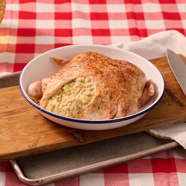 Deboned Chicken stuffed with Broccoli & Cheese Casserole