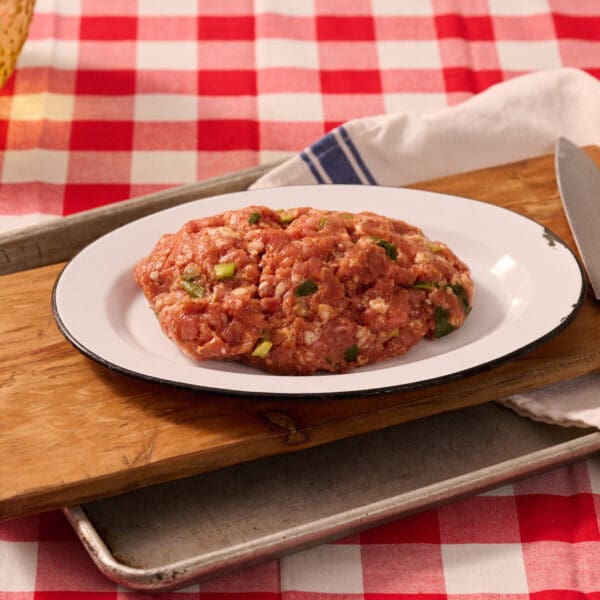 Seasoned ground pork meat