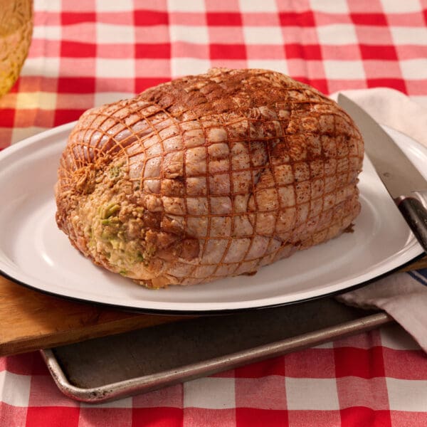 Turducken Stuffed with Broccoli and cheese casserole